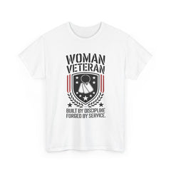 Copy of Her Strength Was Earned Not Given T-Shirt — Military Boots Patriotic Women’s Tee