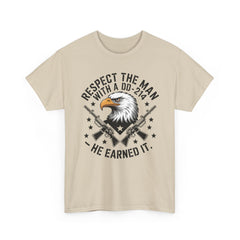 Respect the Man With a DD-214 T-Shirt — Veteran Eagle Tribute Tee